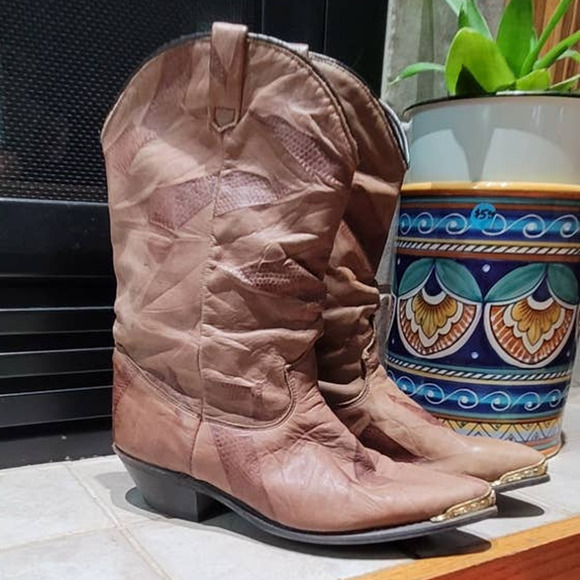 dingo Shoes - Dingo Brand Slouchy Leather Cowboy Boots Women's Size 8